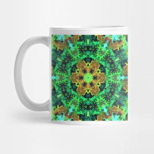 Psychedelic Hippie Green and Orange Mug